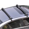 2PCS Universal 110cm/43-inch Car Roof Rack Cross Bar w/ Anti-Theft Lock Adjustable Window Frame 2 Versions Random Delivery