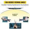 VEVOR Tripod Projector Screen with Stand 60 inch 16:9 4K HD Projection Screen Stand Wrinkle-Free Height Adjustable Portable Screen for Projector Indoo