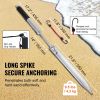 VEVOR Sand Spike Boat Anchor Pole, 36" Galvanized Carbon Steel Slide Anchor Shore Spike