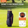 VEVOR Golf Cart Bag with 14 Way Organizer Divider Top, 36' 13 Pockets Premium Cart Bag