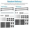 2PCS Universal 110cm/43-inch Car Roof Rack Cross Bar w/ Anti-Theft Lock Adjustable Window Frame 2 Versions Random Delivery