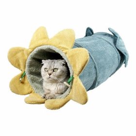 Creative Fruit Funny Pet Cat Tunnel Toys (Color: Green cucumber)