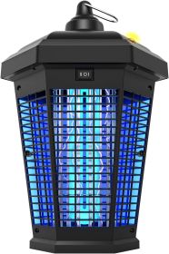 20W Mosquito Zapper Bug Zapper Outdoor, With Dusk To Dawn Light Sensor, 4200V Electric Bug Zapper Indoor For 2300 Sq Ft Coverage (Color: Black)